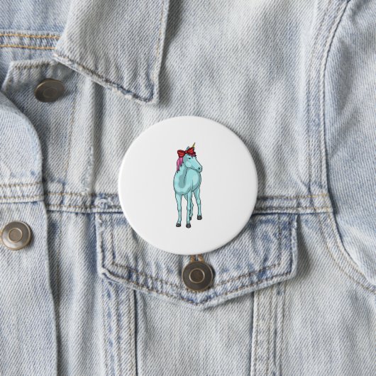 Unicorn Ribbon Ronde Button 7,6 Cm (In situ)