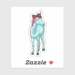 Unicorn Ribbon Sticker