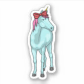 Unicorn Ribbon Sticker (Voorkant)