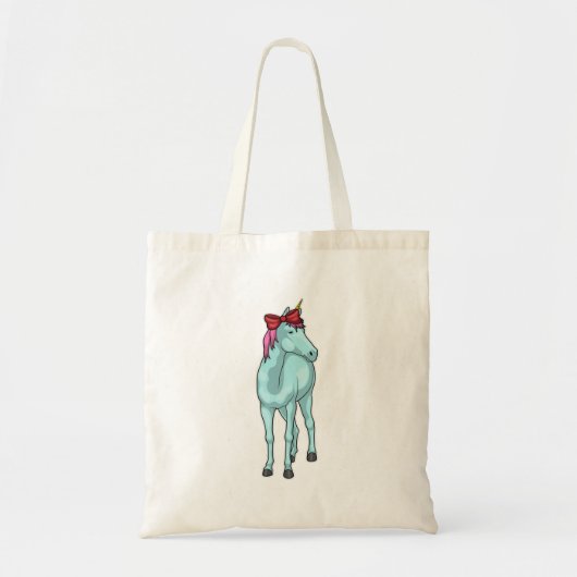 Unicorn Ribbon Tote Bag (Voorkant)