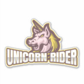 Unicorn Rider Sticker (Voorkant)