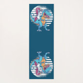 Unicorn Riding A T-Rex Yogamat (Achterkant)