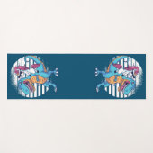 Unicorn Riding A T-Rex Yogamat (Voorkant (horizontaal))