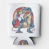 Unicorn Riding Dinosaur Blikjeskoeler (Voorkant)