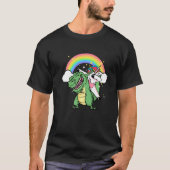 Unicorn Riding Rex Dinosaur Boys Girls Man T-shirt (Voorkant)
