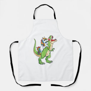 Unicorn Riding T rex Dinosaur Boys Girls Mannen Vr Schort