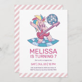 Unicorn Rockstar Zingende roze kinderen van afgelo Kaart (Voorkant / Achterkant)