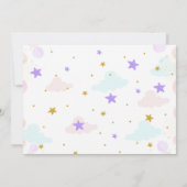 Unicorn Roller Skate Birthday Invitation Kaart (Achterkant)