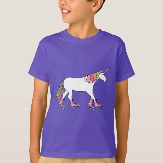 Unicorn Rollerskating T-shirt (Voorkant)