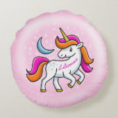 Unicorn Rond Kussen (Achterkant)