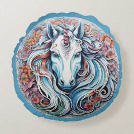 Unicorn Rond Kussen