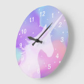 Unicorn - Ronde acrylwandklok Grote Klok (Hoek)