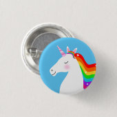 Unicorn Ronde Button 3,2 Cm (Voorkant /achterkant)