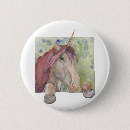 Unicorn Ronde Button 5,7 Cm (Voorkant)