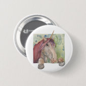 Unicorn Ronde Button 5,7 Cm (Voorkant /achterkant)