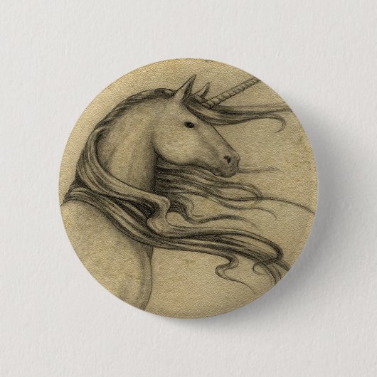 Unicorn Ronde Button 5,7 Cm (Voorkant)