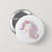 Unicorn Ronde Button 5,7 Cm (Voorkant /achterkant)