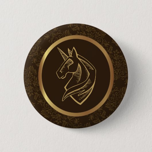 Unicorn Ronde Button 5,7 Cm (Voorkant)