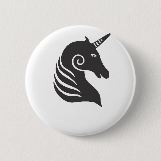 Unicorn Ronde Button 5,7 Cm (Voorkant)