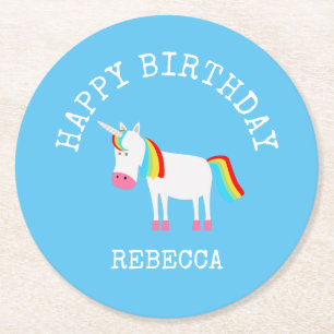 Unicorn Ronde Kartonnen Onderzetter