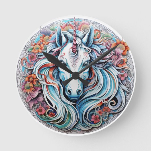 Unicorn Ronde Klok (Voorkant)