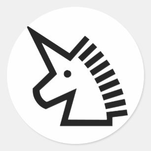 Unicorn Ronde Sticker