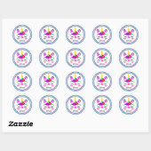 Unicorn Ronde Sticker (Vel)