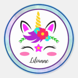 Unicorn Ronde Sticker