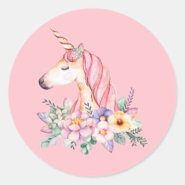 Unicorn Ronde Sticker