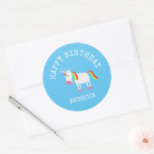 Unicorn Ronde Sticker (Envelop)