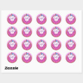 Unicorn Ronde Sticker (Vel)