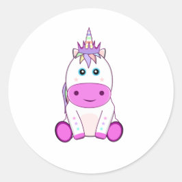 Unicorn Ronde Sticker
