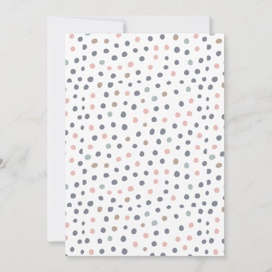 Unicorn Roos Gold Chocolade Cake 1ste verjaardag Kaart (Achterkant)