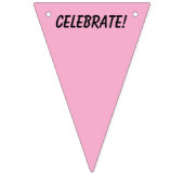 UNICORN ROZE aangepaste foto slinger vlag Vlaggetjes (Tweede vlag)