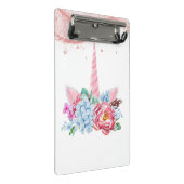 UNICORN ROZE BLOEMEN TERUG NAAR SCHOOL MINI KLEMBORD (Schuin)