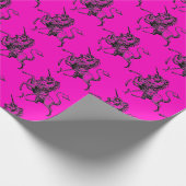 Unicorn Roze ompakpapier Cadeaupapier (Hoek)