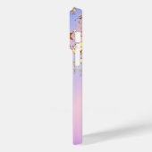 Unicorn roze roze gouden zwarte sterren holografis Case-Mate iPhone case (Achterkant / Links)