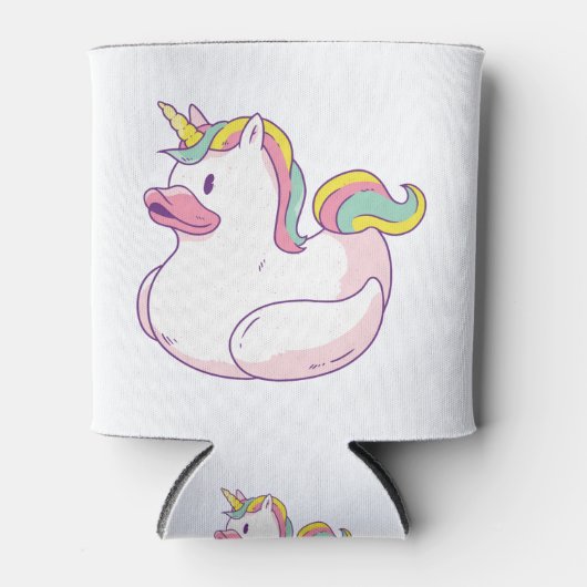 Unicorn Rubber Duck Blikjeskoeler (Voorkant)