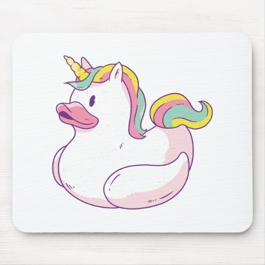 Unicorn Rubber Duck Muismat (Voorkant)