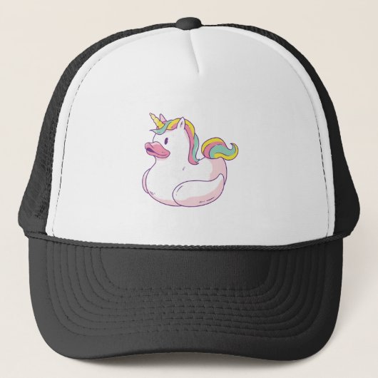 Unicorn Rubber Duck Trucker Pet (Voorkant)