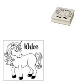 Unicorn Rubberstempel (Gestempeld)