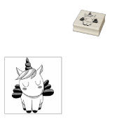 Unicorn Rubberstempel (Gestempeld)