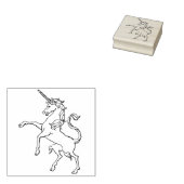 Unicorn Rubberstempel (Gestempeld)