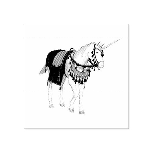 Unicorn Rubberstempel (Afrduk)