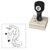 Unicorn Rubberstempel (Gestempeld)
