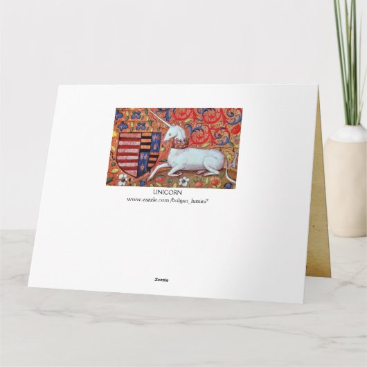 UNICORN Ruby, Happy Birthday Kaart (Achterkant)