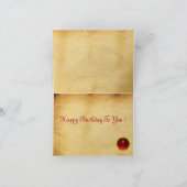 UNICORN Ruby, Happy Birthday Kaart (Binnen)