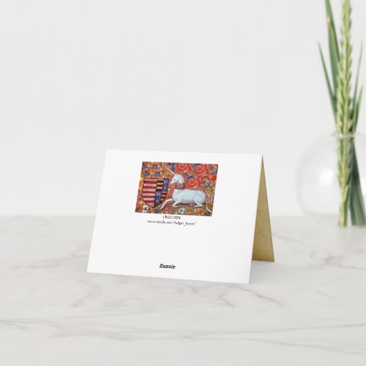 UNICORN Ruby, Happy Birthday Kaart (Achterkant)