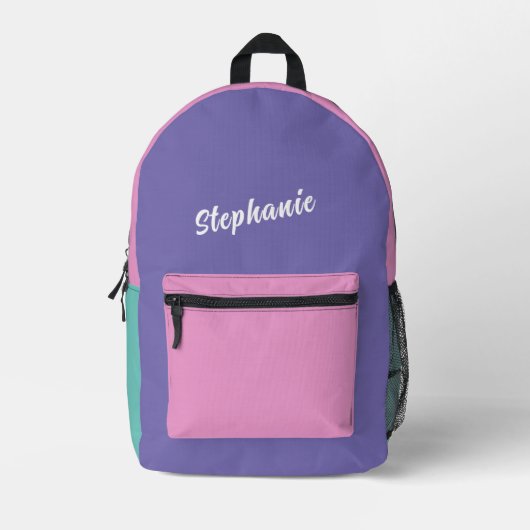 Unicorn Rugzak – Modern minimalistisch roze en Paa (Voorkant)