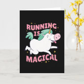 Unicorn Running Kaart (Gele Bloem)